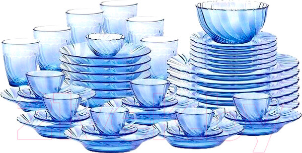 Изображение товара Набор столовой посуды Duralex Beau Rivage Marine 9053BS44A0211