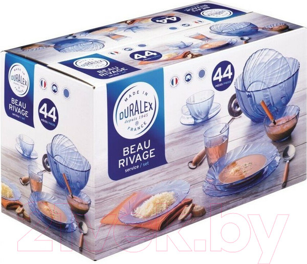 Изображение товара Набор столовой посуды Duralex Beau Rivage Marine 9053BS44A0211