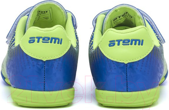 Изображение товара Бутсы футбольные Atemi Indoor Kids SBA-006 (синий/ярко-салатовый, р-р 31)