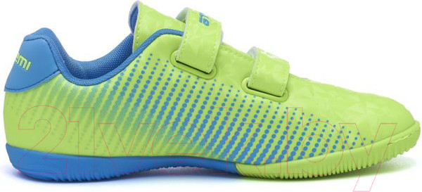 Изображение товара Бутсы футбольные Atemi Indoor Kids SBA-006 (ярко-салатовый/синий, р-р 32)