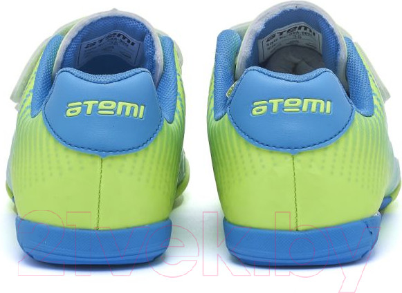Изображение товара Бутсы футбольные Atemi Indoor Kids SBA-006 (ярко-салатовый/синий, р-р 31)