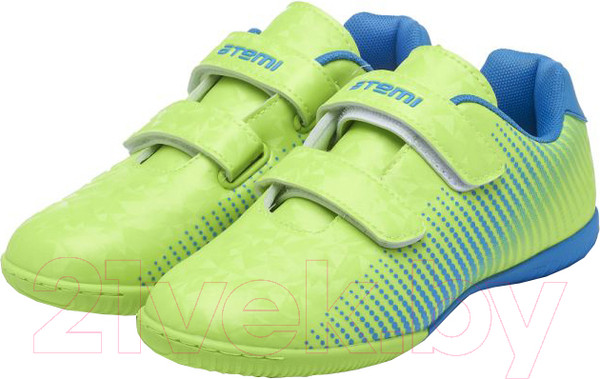 Изображение товара Бутсы футбольные Atemi Indoor Kids SBA-006 (ярко-салатовый/синий, р-р 31)