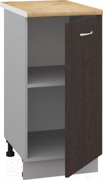 Изображение товара Шкаф-стол кухонный Кортекс-мебель Корнелия Лира НШ40р (венге/дуб бунратти)