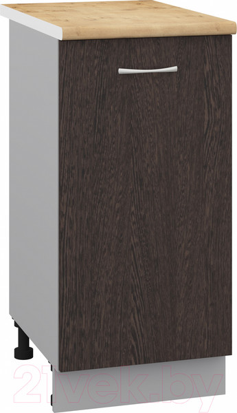 Изображение товара Шкаф-стол кухонный Кортекс-мебель Корнелия Лира НШ40р (венге/дуб бунратти)