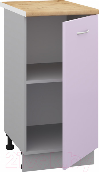 Изображение товара Шкаф-стол кухонный Кортекс-мебель Корнелия Лира НШ40р (сирень/дуб бунратти)