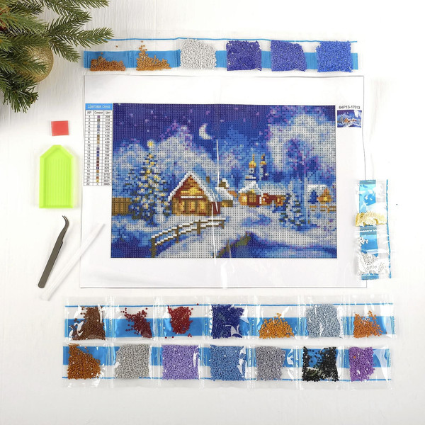 Изображение товара Набор алмазной вышивки Школа талантов Рождественская ночь / 2291319