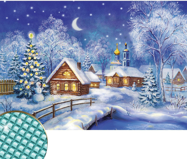 Изображение товара Набор алмазной вышивки Школа талантов Рождественская ночь / 2291319