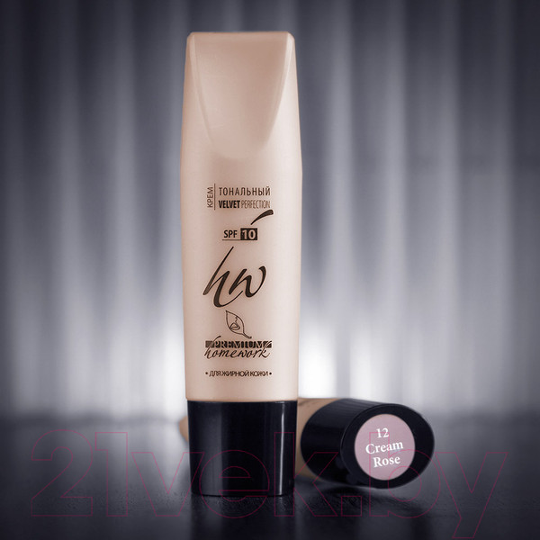 Изображение товара Тональный крем PREMIUM Homework Velvet Perfection Cream Rose №12 (30мл)