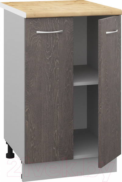 Изображение товара Шкаф-стол кухонный Кортекс-мебель Корнелия Лира НШ50р (береза/дуб бунратти)