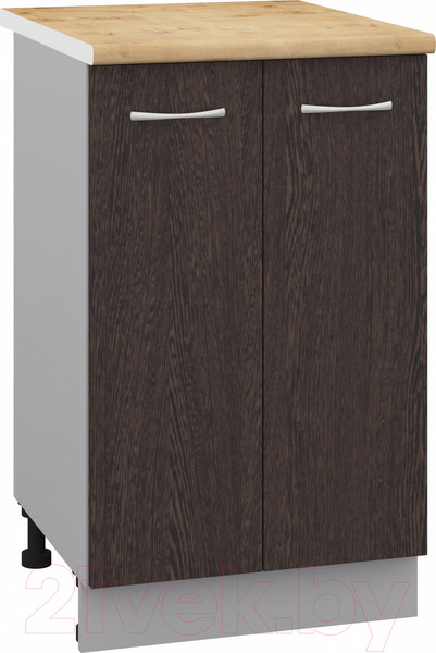 Изображение товара Шкаф-стол кухонный Кортекс-мебель Корнелия Лира НШ50р (венге/дуб бунратти)
