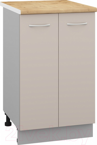 Изображение товара Шкаф-стол кухонный Кортекс-мебель Корнелия Лира НШ50р (капучино/дуб бунратти)