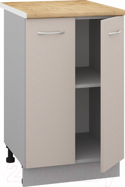 Изображение товара Шкаф-стол кухонный Кортекс-мебель Корнелия Лира НШ50р (капучино/дуб бунратти)