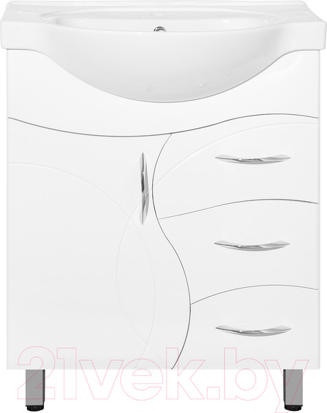 Изображение товара Тумба под умывальник Style Line Амелия 70 3 ящика (для классической раковины)