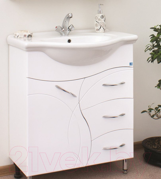 Изображение товара Тумба под умывальник Style Line Амелия 70 3 ящика (для классической раковины)