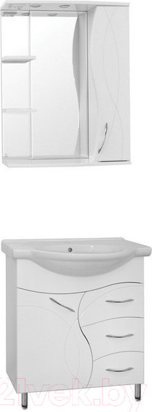 Изображение товара Тумба под умывальник Style Line Амелия 70 3 ящика (для классической раковины)