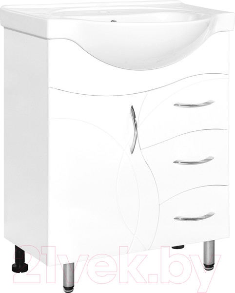 Изображение товара Тумба под умывальник Style Line Амелия 70 3 ящика (для классической раковины)