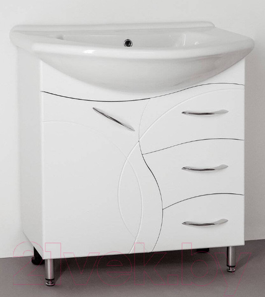 Изображение товара Тумба под умывальник Style Line Амелия 70 3 ящика (для классической раковины)