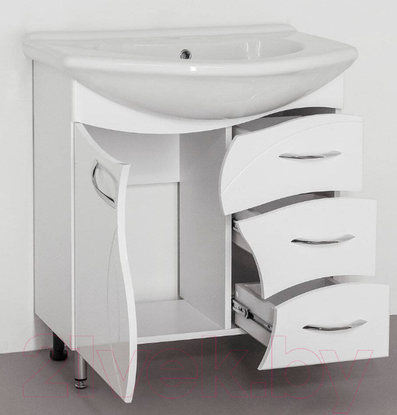 Изображение товара Тумба под умывальник Style Line Амелия 70 3 ящика (для классической раковины)