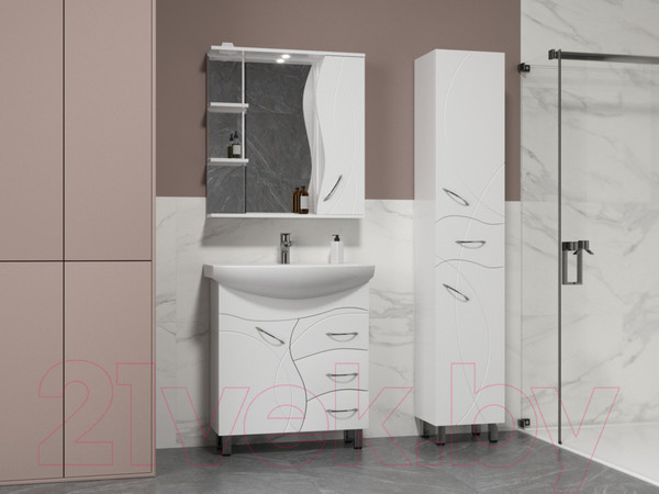 Изображение товара Тумба под умывальник Style Line Амелия 70 3 ящика (для классической раковины)