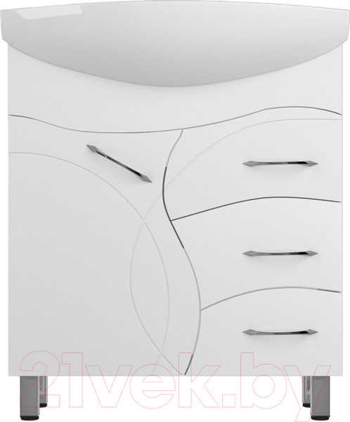Изображение товара Тумба под умывальник Style Line Амелия 75 3 ящика (для классической раковины)