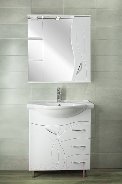 Изображение товара Тумба под умывальник Style Line Амелия 75 3 ящика (для классической раковины)