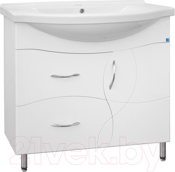 Изображение товара Тумба под умывальник Style Line Амелия 100 2 ящика (для классической раковины)