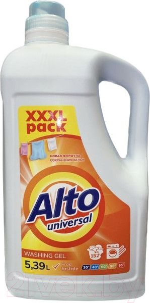 Изображение товара Гель для стирки ALTO Универсал (5.39л)