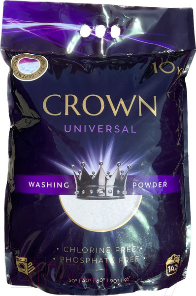 Изображение товара Стиральный порошок Crown Wash Универсальный (10кг)