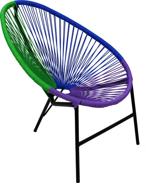 Изображение товара Стул садовый Garden Story К набору Акапулько / AC-MT001 (черный/ротанг синий/фиолетовый/зеленый)