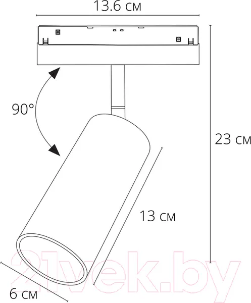 Изображение товара Трековый светильник Arte Lamp Linea A4681PL-1BK