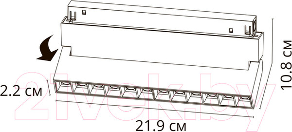 Изображение товара Трековый светильник Arte Lamp Linea A4696PL-1BK