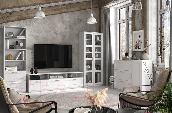 Изображение товара Стеллаж Anrex Skagen 2S4N (белый)