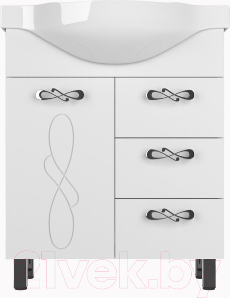 Изображение товара Тумба под умывальник Style Line Венеция 70 3 ящика (для классической раковины)