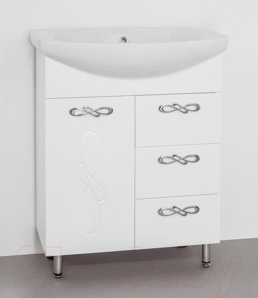 Изображение товара Тумба под умывальник Style Line Венеция 80 3 ящика (для классической раковины)