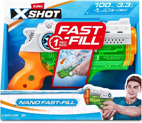 Изображение товара Бластер игрушечный Zuru X-Shot Water Фаст-Филл Нано / 56333