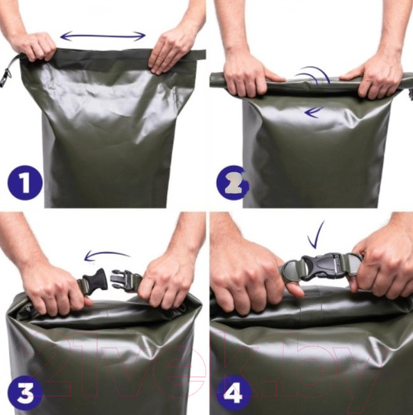 Изображение товара Гермомешок Helios HS-DB-703865-H (70л, хаки)