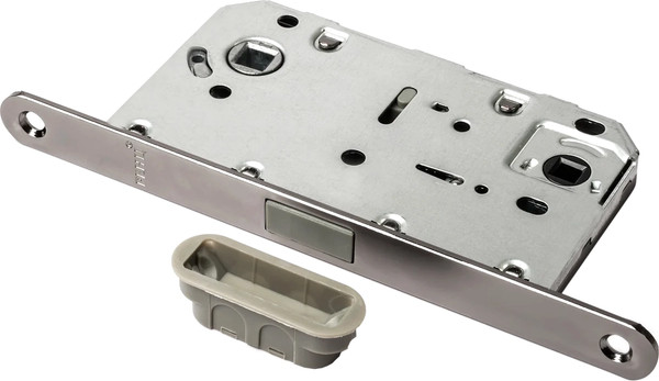 Изображение товара Защелка врезная Ренц INLBM 5096 pl BN с пластиковой ответной планкой (черный никель)