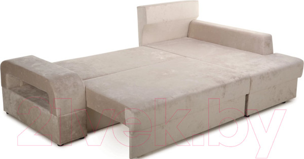 Изображение товара Диван угловой Stolline Марго 1 (25) УЛ левый (бежевый велюр)