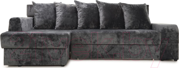 Изображение товара Диван угловой Stolline Марго 1 (27) УЛ левый (серый велюр)