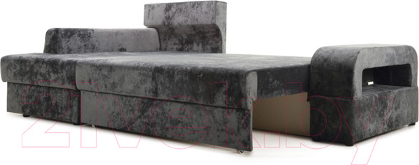 Изображение товара Диван угловой Stolline Марго 1 (27) УЛ левый (серый велюр)