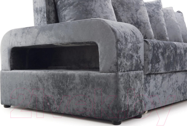 Изображение товара Диван угловой Stolline Марго 1 (28) УП правый (серый велюр)