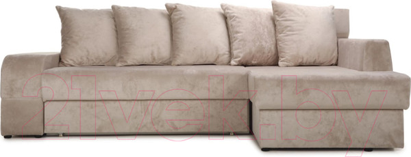 Изображение товара Диван угловой Stolline Марго 1 (26) УП правый (бежевый велюр)