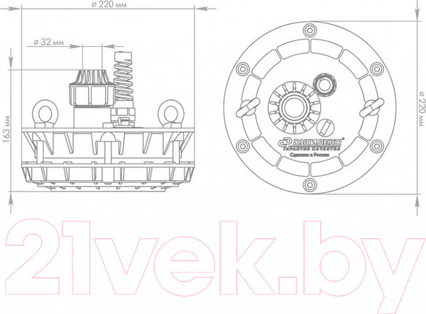 Изображение товара Оголовок скважинный Джилекс ОСП 110-133/32 / 6301