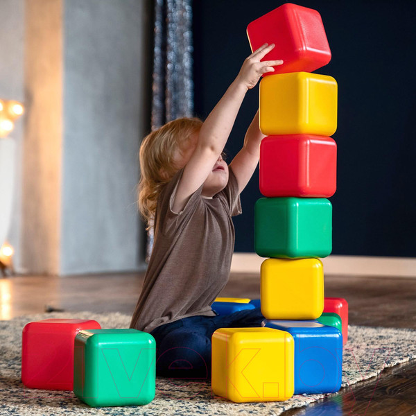 Изображение товара Развивающий игровой набор Соломон Набор цветных кубиков / 1930542