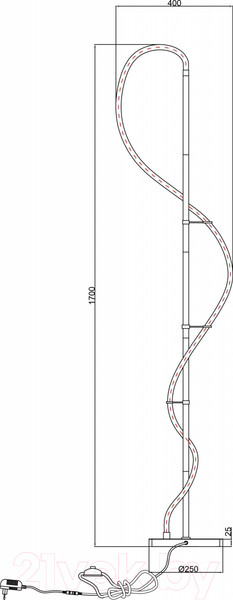 Изображение товара Торшер Arte Lamp A2850PN-35PB