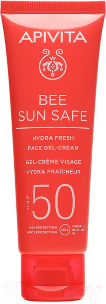 Изображение товара Крем солнцезащитный Apivita Bee Sun Safe SPF50 Увлажняющий освежающий крем-гель (50мл)