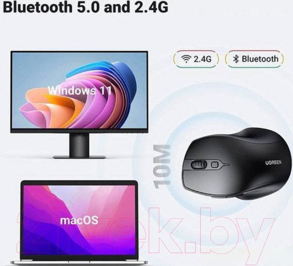 Изображение товара Мышь Ugreen MU101 / 90395 (черный)