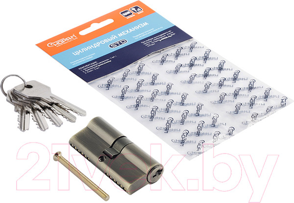 Изображение товара Цилиндровый механизм замка Нора-М STD Z Л-60 30/30 (старая бронза)