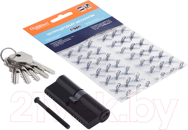 Изображение товара Цилиндровый механизм замка Нора-М STD Z Л-80 40/40 (черный)