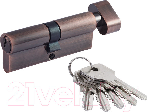 Изображение товара Цилиндровый механизм замка Нора-М STD Z ЛВ-60 30/30 (старая медь)